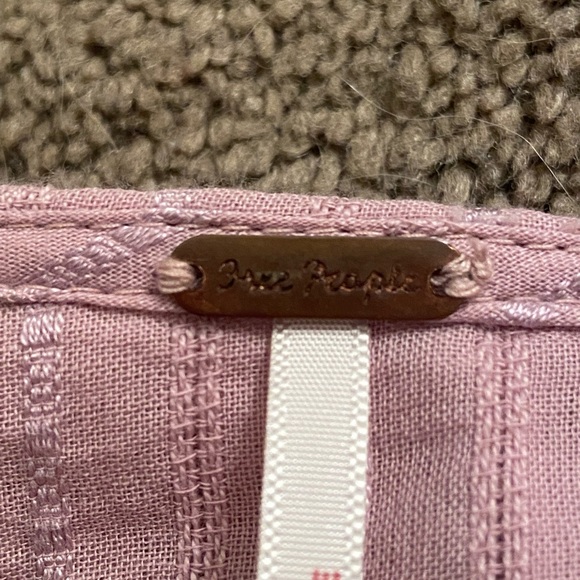 Free People Pink long sleeve half top. - Picture 3 of 3